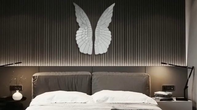 Крылья ангела эксклюзивный авторский  настенный баре?