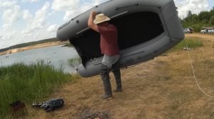 Лодка ПВХ KITT BOATS 300, обзор с мотором YAMAHA 3 л/с.