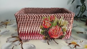 ОБЗОР ДЕКУПАЖА на плетёном изделии