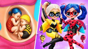 Сёстры Леди Баг и Хлоя растут вместе! MIRACULOUS Идеи для Кукол ЛОЛ!