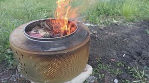 Что можно сделать из старого барабана? Идея для дачи!