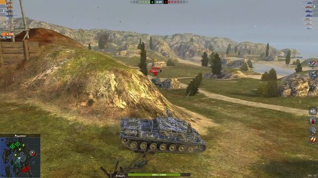 ТЯЖ С ПУШКОЙ от БАБАХИ! 10К НА ХАЛЯВУ! BZ-75 Tanks blitz смотреть онлайн