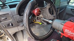 как снять руль Мерседес бенц спринтер 906