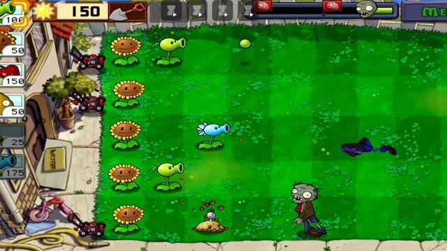 Plants Vs Zombies прохождение — День
