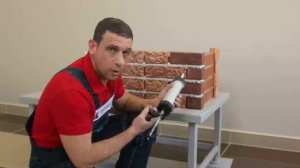 Затирка жаростойкая Терракот. Технология применения.