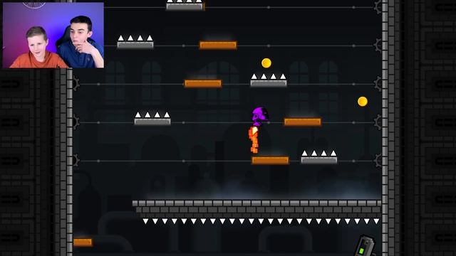 БОГДАН ЗАНОВО УЧИТ НИКИТУ ИГРАТЬ В GEOMETRY DASH! смотреть онлайн