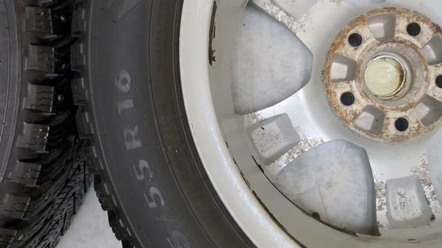 Зимние колёса R-16 на Skoda Octavia 5x112 оригинал