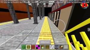 Обзор Троицкой линии метро в Москве в майнкрафт SUBWAY IN M