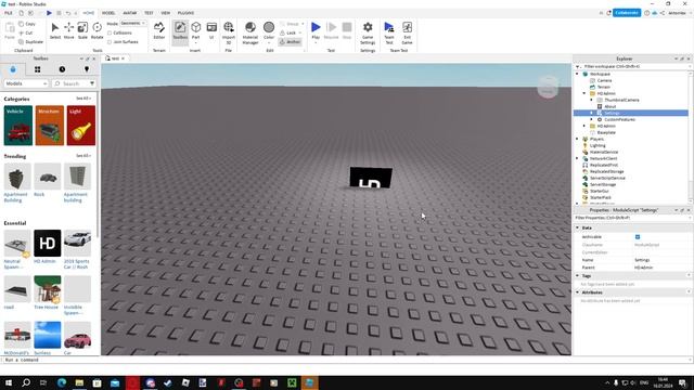 ГАЙД: Как настроить HD ADMINку в Roblox Studio! (Новое) смотреть онлайн