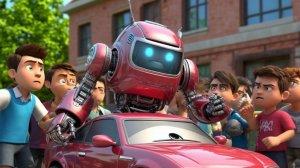 Мультфильмы про машинки, Супер машинка робот спасает, мультфильмы для детей