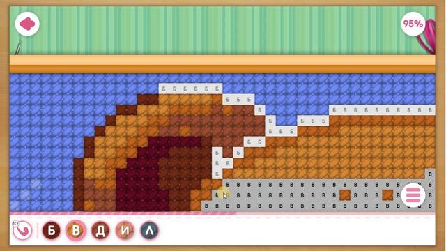 Игра - Вышивка. Мишка готов на 99 % смотреть онлайн