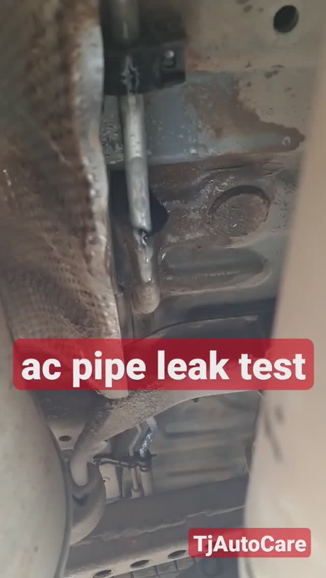 Как проверить утечку в трубе aвтокондиционера. смотреть онлайн
