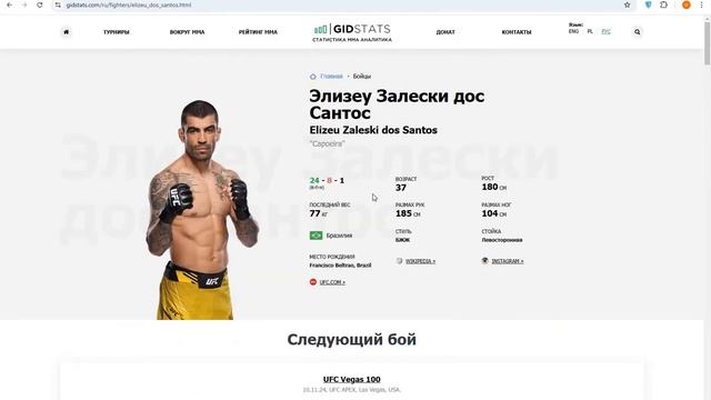 Прогнозы UFC Нил Мэгни vs Карлос Пратес смотреть онлайн