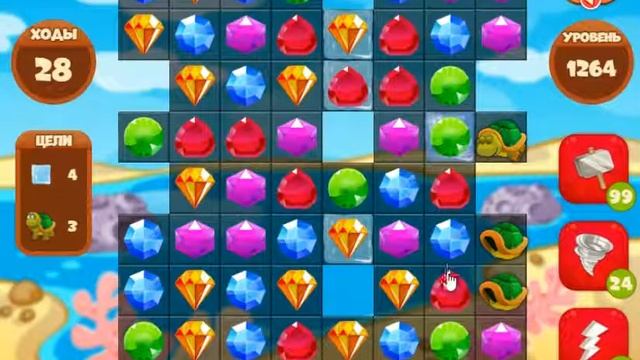 Сокровища Пиратов Уровень 1264 Без бонусов смотреть онлайн