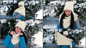 Пушистый бактус из ангоры спицами для начинающих. Мастер-класс