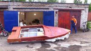 Лодка из пенопласта полностью готова + самодельный прицеп!