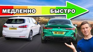 РЕЙТИНГ самых быстрых и самых медленных автомобилей каждой марки