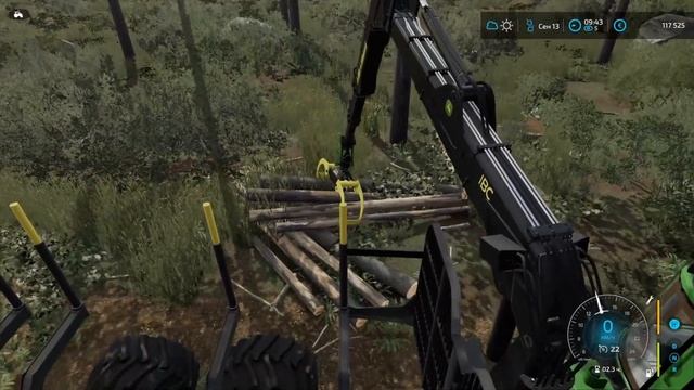 FS 22 | Погрузка в полуприцеп | Сухой лес смотреть онлайн