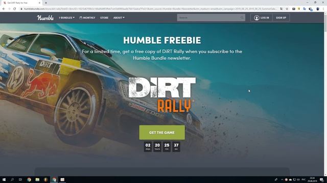 Бесплатная раздача Dirt Rally на Humble Bundle смотреть онлайн