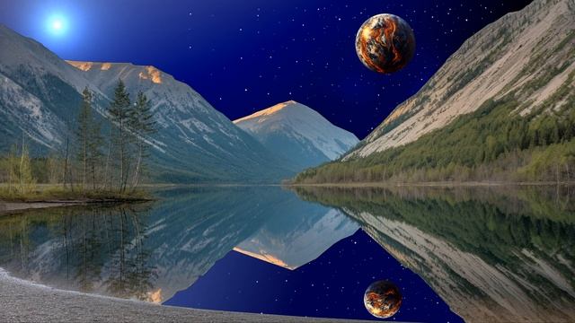 VSDC. Ожившая картинка - сказочное озеро. Имеет замкнуты?