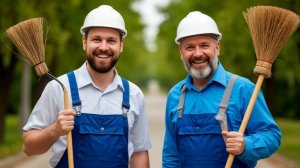 кто сказал что дворник это скучно! если напарник как ты!