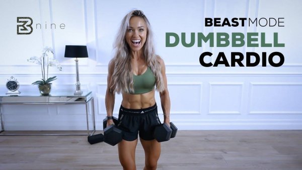 Caroline Girvan - BEASTMODE FULL BODY - Strength & Sweat Dumbbell Cardio Workout | Day 9