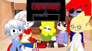 Реакция андертейл на «Андертейл за 8 минут» !пробная р?