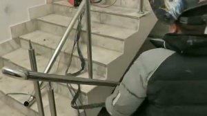 Монтаж перил из нержавеющей стали