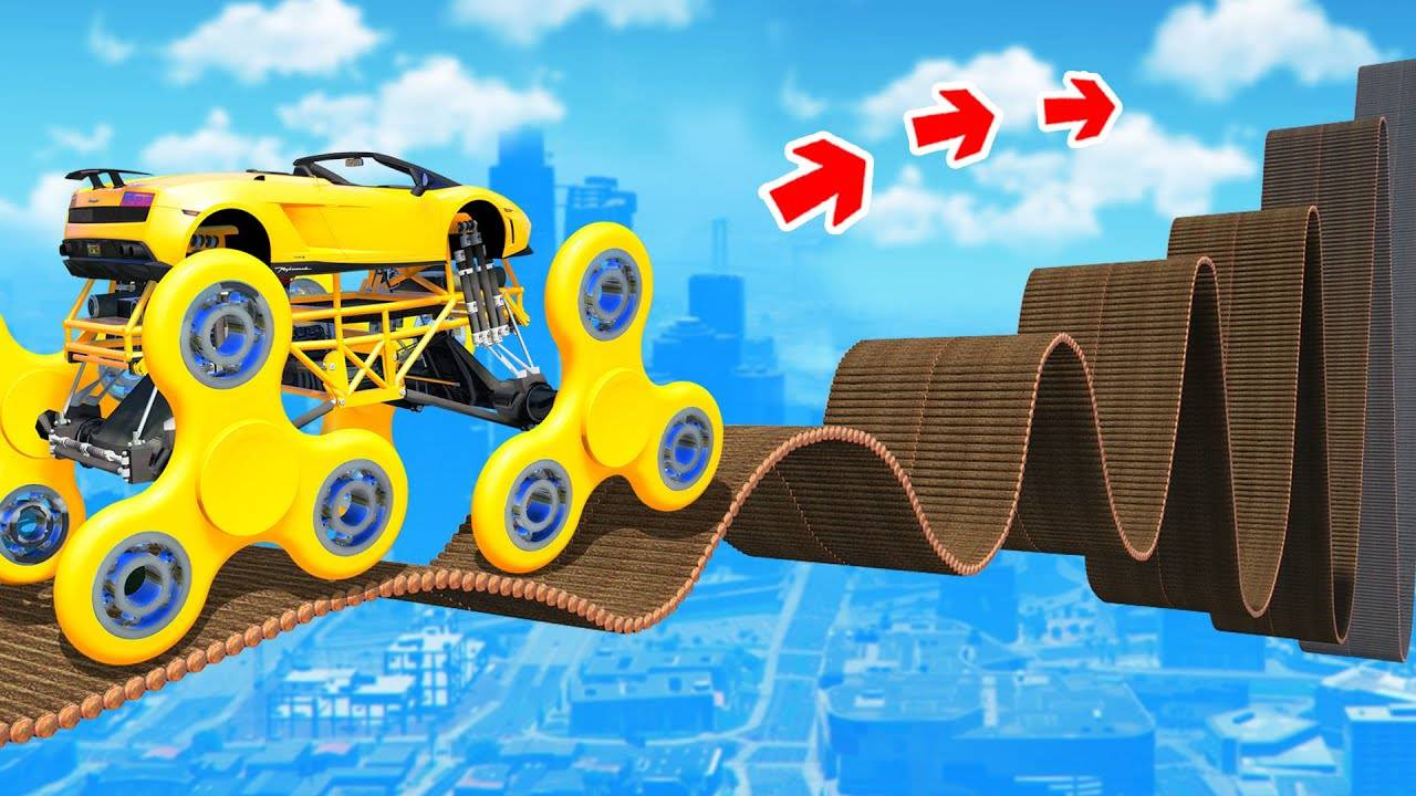 Сможет ли монстр трак проехать по мосту из бревен в гта 5 ? - эксперимент в gta 5 смотреть онлайн