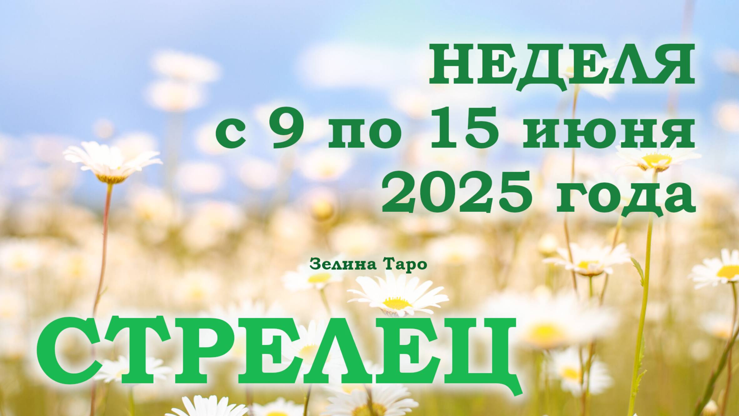 СТРЕЛЕЦ | ТАРО прогноз на неделю с 9 по 15 июня 2025 года