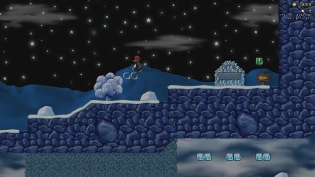 Прохождения - SuperTux 2 (160 серия) [Некий ледяной путь] (Приз