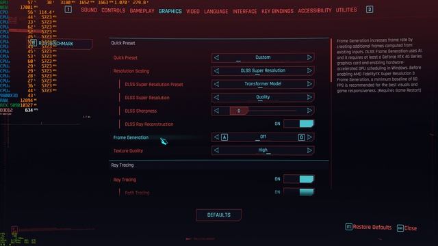 Cyberpunk 2077 4K DLSS-Q Reflex ON Vs OFF смотреть онлайн