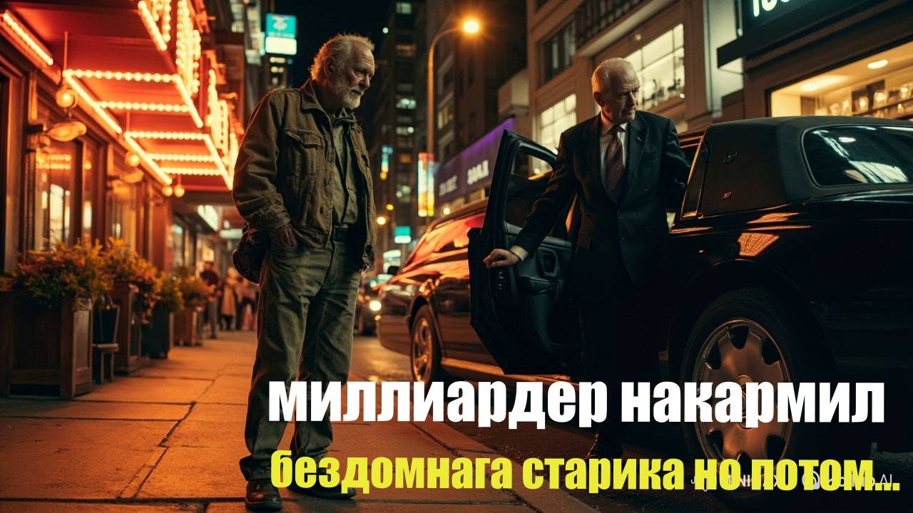 миллиардер накармил бездомнага старика но потом...был в ужасе смотреть онлайн