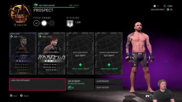 UFC 5 Online карьера (часть 3) добить за 55 секунд