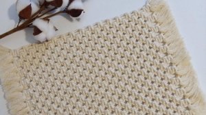 Макраме для начинающих: мастер класс макраме салфетка / плейсмат / подставка под горячее