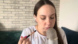 ASMR макияж слюнкой / очень много звуков рта / слюнявый п?