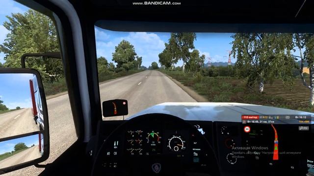 ETS 2 Новий грузовик Scania_113H Карта України Полтава-Харків смотреть онлайн