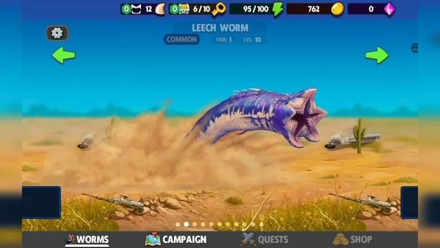 Я стал монстром и ел всё подряд / Игра Death Worm смотреть онлайн