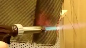 Проверка огнестойкости базальтовой ткани. Негорючая ткань. Огнезащита ткани