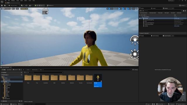 MetaHuman в архитектурной визуализации Unreal Engine: Анимация и