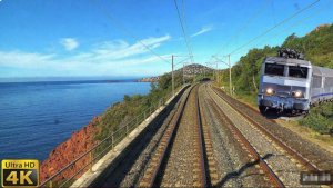 🚄 4К SmartTV ➤ На борту классического BB22200: Ницца-Вилль - Марсель-Сен-Шарль,  Ла Ривьера! 30fps