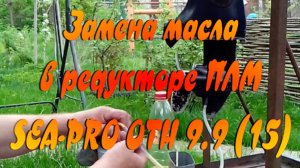 Замена масла в редукторе. ПЛМ SEA-PRO OTH 99 (15).