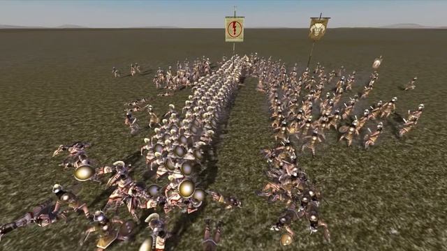 Rome Total War 1vs1: Бычьи воины vs Тяжеловооружённые гоплиты смотреть онлайн