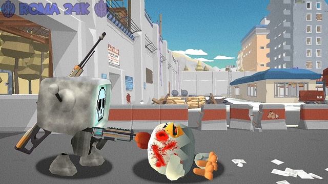 ТЕСТ ХОДЬБЫ - (AT2 - DC 2 animation.chicken gun rooster Rudy). смотреть онлайн
