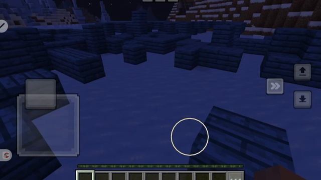 быстрый бег в Майнкрафте снежный биом