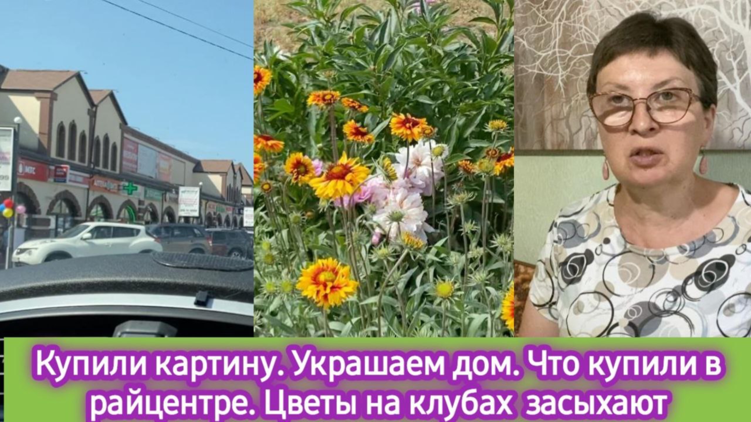 Купили картину. Украшаем дом. Зачем поехали в райцентр. Цветы на клумбах засыхают смотреть онлайн