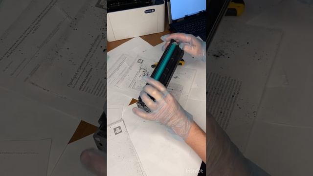 ✅Как починить принтер XEROX Phaser3020, от чёрных пятен своим