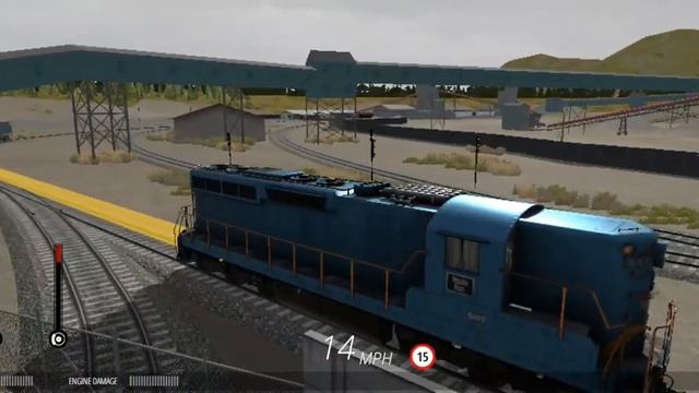 Как производится степ тепловоза с вагонами в Train Pro USA