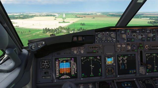 Microsoft Flight Simulator 2023 07 06 Боинг 737-800 посадка в Гомеле смотреть онлайн