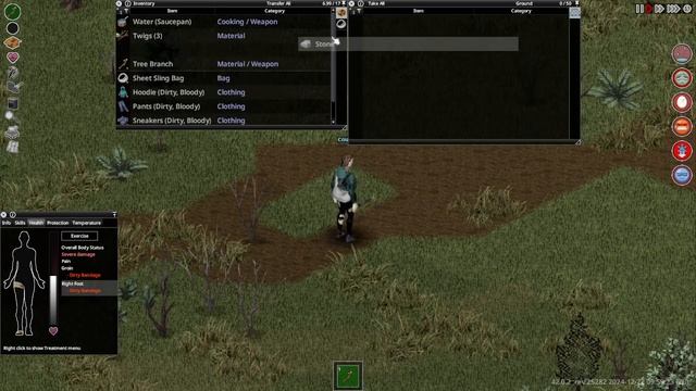 Project Zomboid B. 42 - Где брать: камни, палки, брёвна..